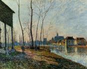 阿尔弗莱德 西斯莱 : February Morning at Moret-sur-Loing